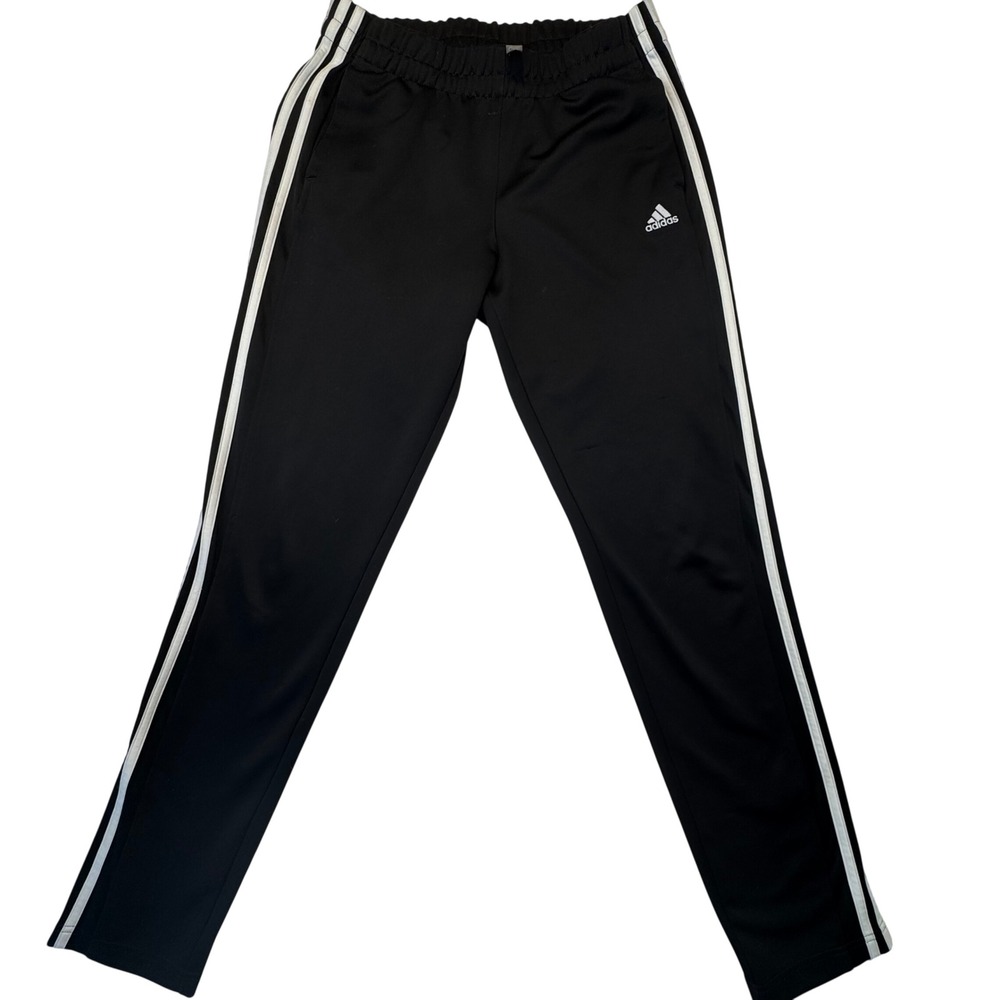 Adidas‎ Tiro Track Pants Mens Medium Black 3-Stripe Zippered Cuffs